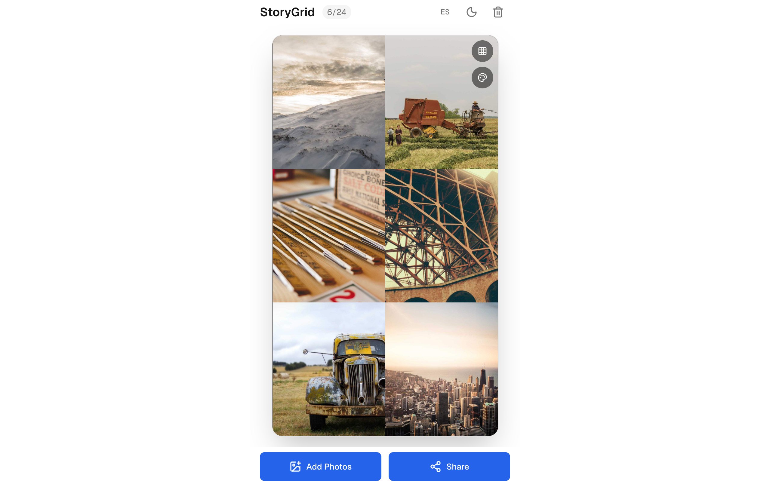 Captura de Story Grid